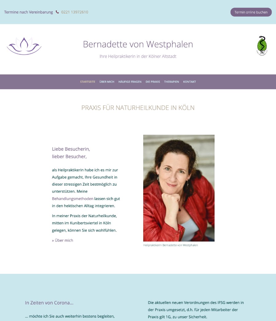 Heilpraktikerin Bernadette von Westphalen in Köln